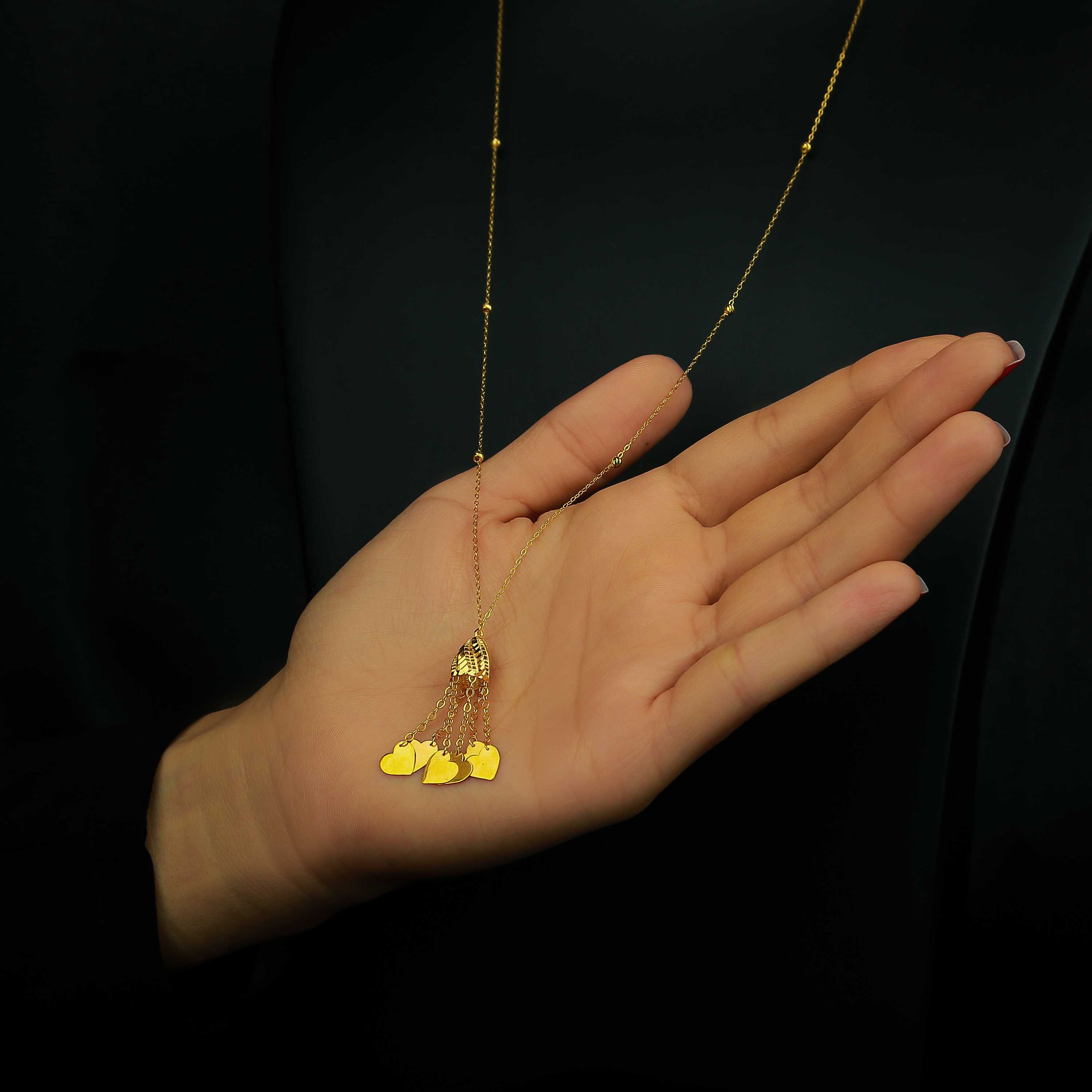 21 karat gold necklace, Turkish made - (H-0571)